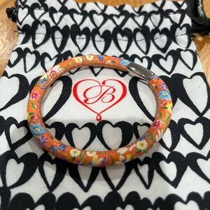 Brighton Floral Orange Bracelet
